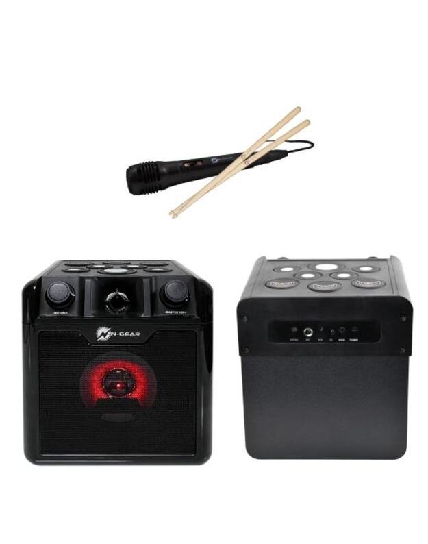 Portable Speaker|N-GEAR|DRUM BLOCK 420|Black|Wireless|Bluetooth|DRUMBLOCK420