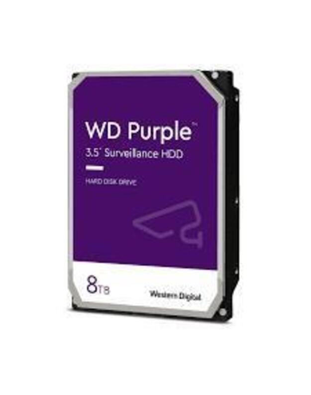 HDD|WESTERN DIGITAL|Purple|8TB|SATA 3.0|256 MB|7200 rpm|3,5 |WD8002PURP