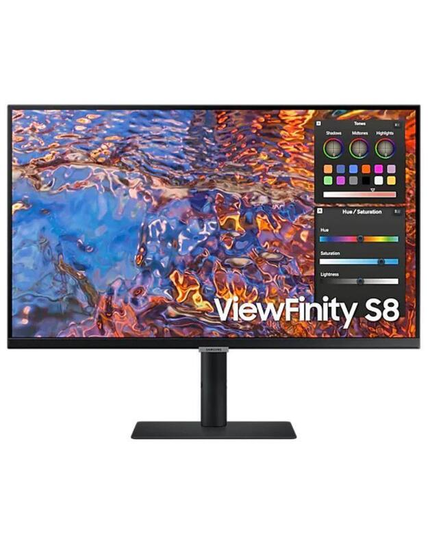 LCD Monitor|SAMSUNG|ViewFinity S8|32 |Business/4K|Panel IPS|3840x2160|16:9|60Hz|5 ms|Swivel|Pivot|Height adjustable|Tilt|Colour Black|LS32B800PXPXEN