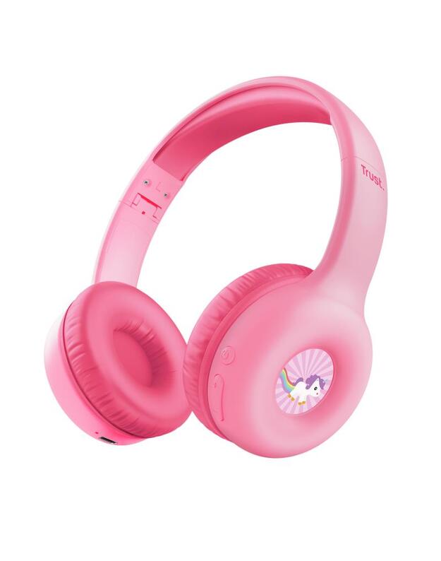 HEADPHONES WRL NOUNA KIDS/PINK 25274 TRUST