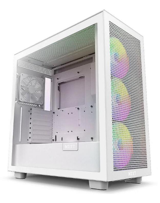 Case|NZXT|H7 Flow RGB|MidiTower|ATX|EATX|MicroATX|MiniITX|Colour White|CM-H72FW-R1