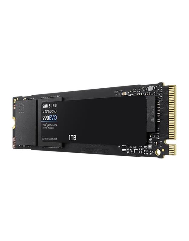 SSD|SAMSUNG|990 EVO|1TB|M.2|PCIe Gen5|NVMe|TLC|Write speed 4200 MBytes/sec|Read speed 5000 MBytes/sec|2.38mm|TBW 1200 TB|MZ-V9E1T0BW