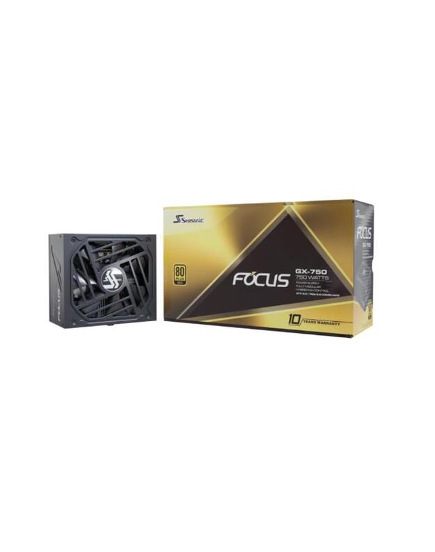 Power Supply|SEASONIC|FOCUS GX ATX 3.0|750 Watts|Efficiency 80 PLUS GOLD|MTBF 100000 hours|FOCUS-GX-750-V4