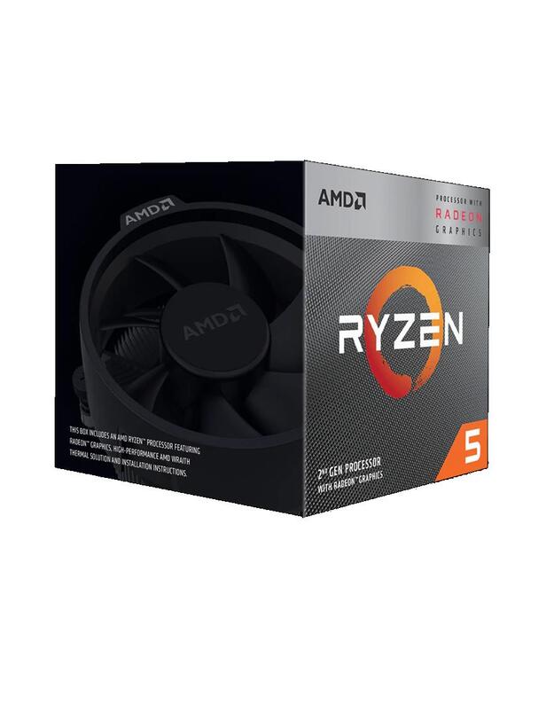 CPU|AMD|Ryzen 5|3400G|3700 MHz|Cores 4|4MB|Socket SAM4|65 Watts|GPU Radeon RX Vega 11|BOX|YD3400C5FHBOX