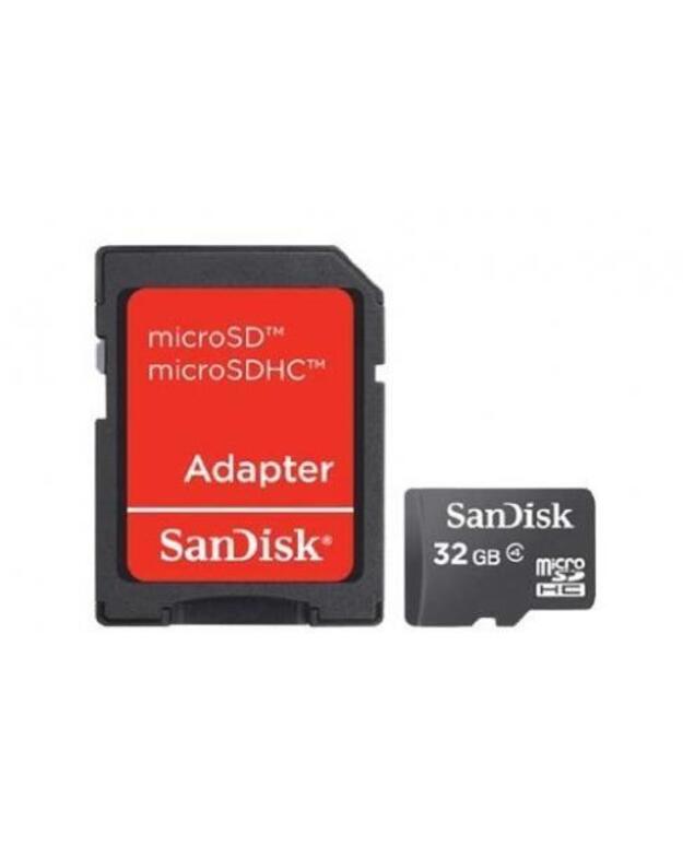 MEMORY MICRO SDHC 32GB W/ADAPT/CL4 SDSDQM-032G-B35A SANDISK