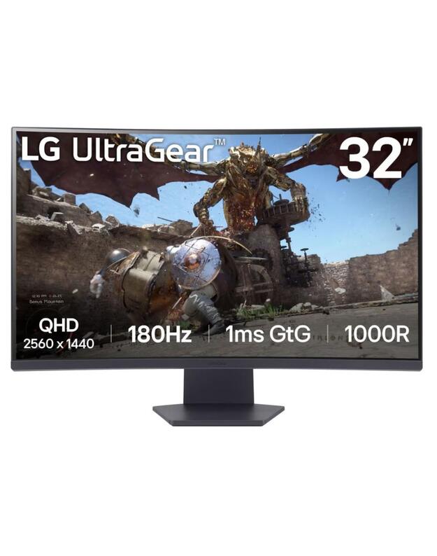 LCD Monitor|LG|32GS60QC-B|32 |Gaming/Curved|Panel VA|2560x1440|16:9|180 Hz|Matte|1 ms|Tilt|32GS60QC-B