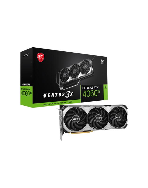 Graphics Card|MSI|NVIDIA GeForce RTX 4060 Ti|8 GB|GDDR6|128 bit|PCIE 4.0 16x|Triple slot Fansink|1xHDMI|3xDisplayPort|RTX4060TIVEN3XE8GOC