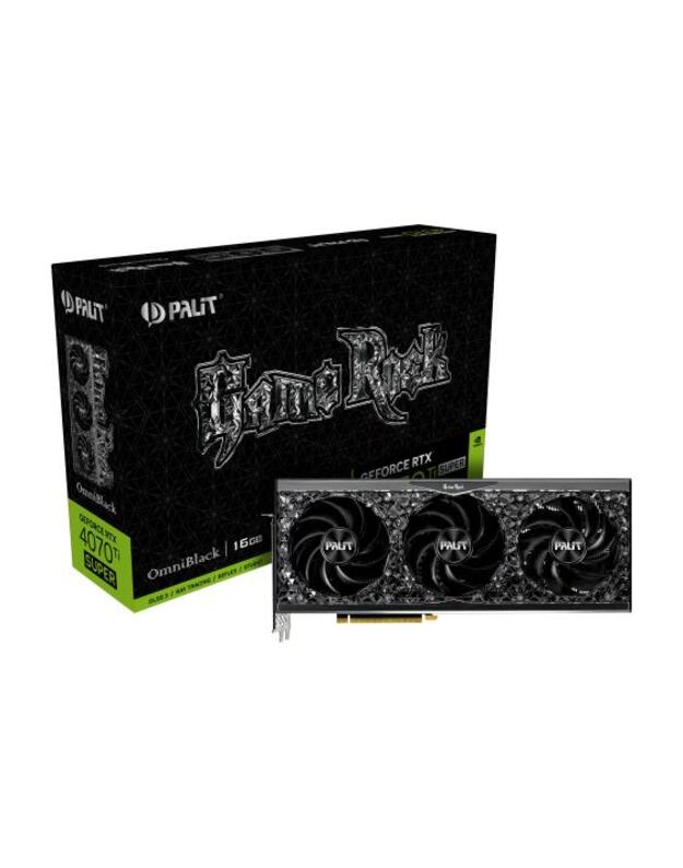 Graphics Card|PALIT|NVIDIA GeForce RTX 4070 Ti SUPER|16 GB|GDDR6X|256 bit|PCIE 4.0 16x|Triple slot Fansink|1xHDMI|3xDisplayPort|NED47TS019T2-1020Q