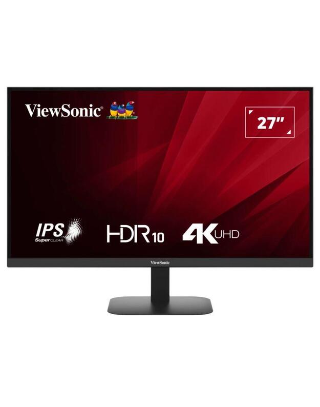 LCD Monitor|VIEWSONIC|VA2708-4K-HD|27 |Panel IPS|3840x2160|16:9|60 Hz|Matte|4 ms|Tilt|Colour Black|VA2708-4K-HD