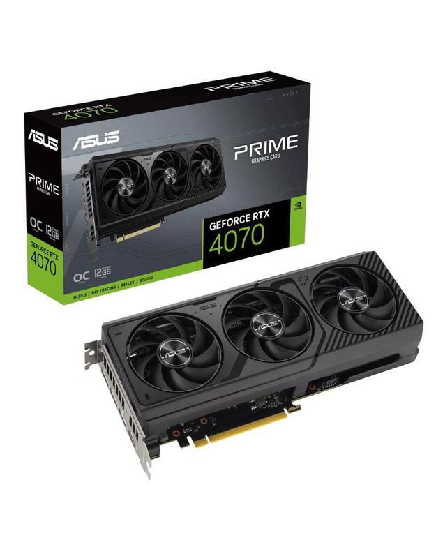 Graphics Card|ASUS|12 GB|GDDR6X|192 bit|PCIE 4.0 16x|Triple slot Fansink|1xHDMI|3xDisplayPort|PRIME-RTX4070-O12G