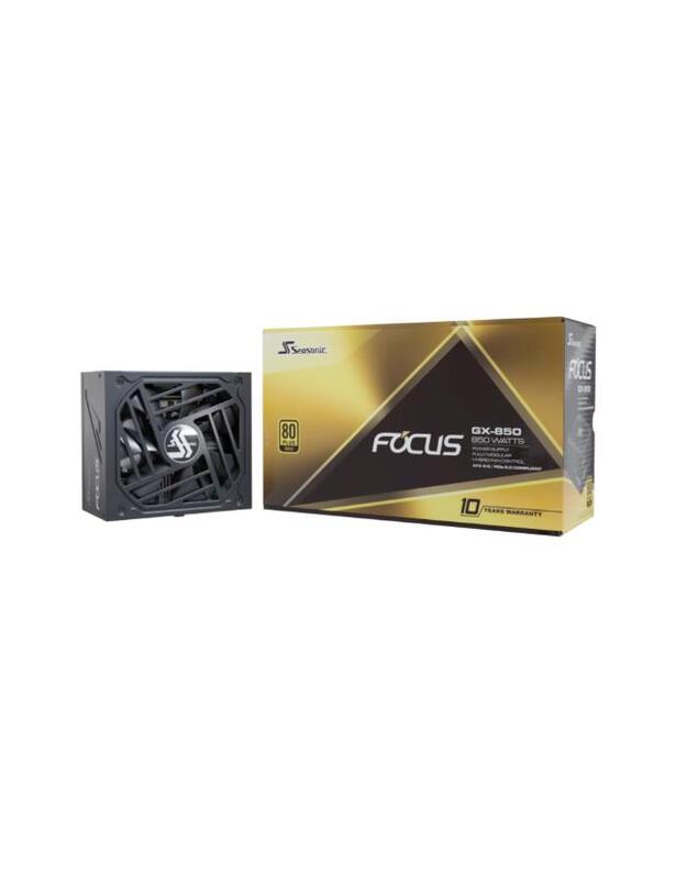 Power Supply|SEASONIC|FOCUS GX ATX 3.0|850 Watts|Efficiency 80 PLUS GOLD|MTBF 100000 hours|FOCUS-GX-850-V4