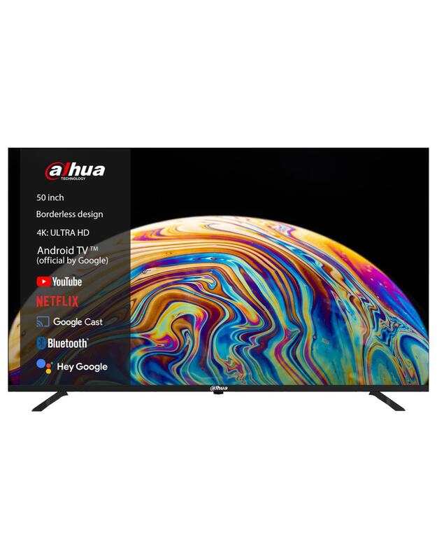 TV Set|DAHUA|50 |4K/Smart|3840x2160|Wireless LAN|Bluetooth|Android TV|Black|DHI-LTV50-SD400