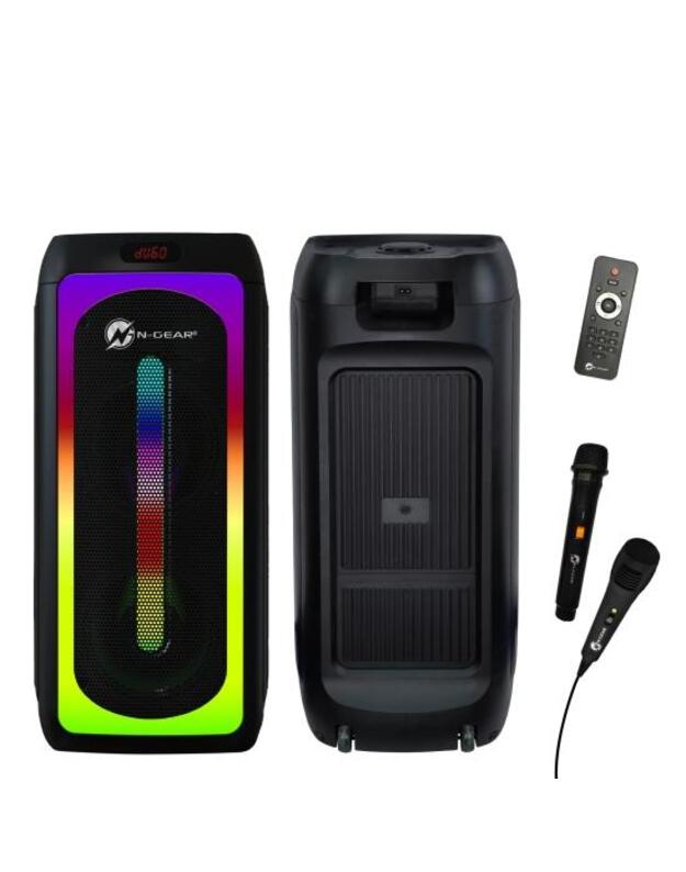 Portable Speaker|N-GEAR|LET S GO PARTY JUKE 808|Black|Wireless|Bluetooth|LGPJUKE808