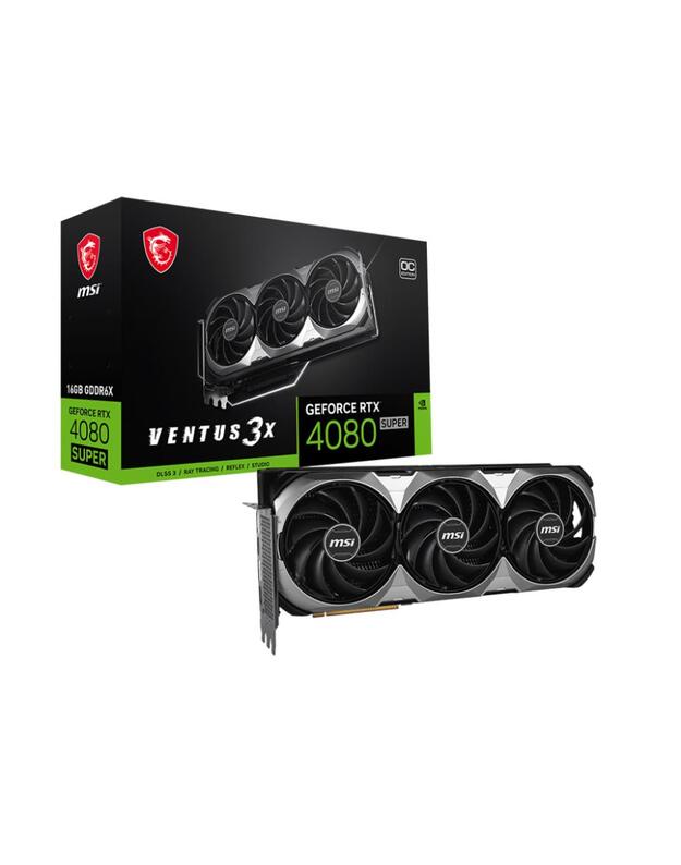 Graphics Card|MSI|NVIDIA GeForce RTX 4080 SUPER|16 GB|GDDR6X|256 bit|PCIE 4.0 16x|2xHDMI|2xDisplayPort|4080SUPVENTUS16G3XOC