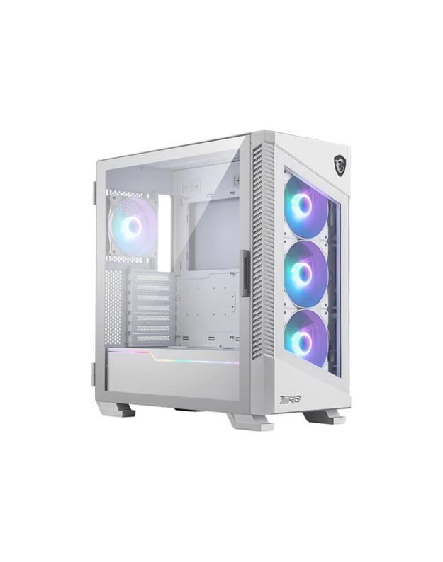 Case|MSI|MPG VELOX 100R WHITE|MidiTower|Case product features Transparent panel|Not included|Colour White|MPGVELOX100RWHITE