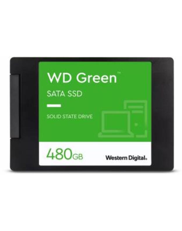 SSD|WESTERN DIGITAL|Green|480GB|SATA 3.0|SLC|Read speed 545 MBytes/sec|2,5 |MTBF 1000000 hours|WDS480G3G0A