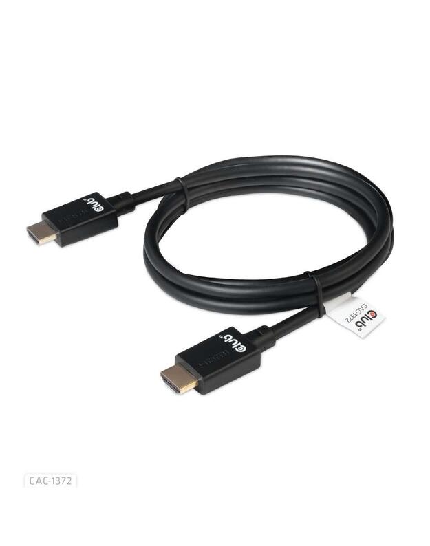 CABLE HDMI TO HDMI 2M/M/M CAC-1372 CLUB3D