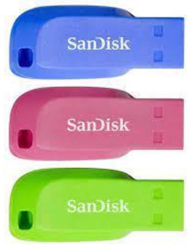 MEMORY DRIVE FLASH USB2 16GB/3PCS SDCZ50C-016G-B46T SANDISK