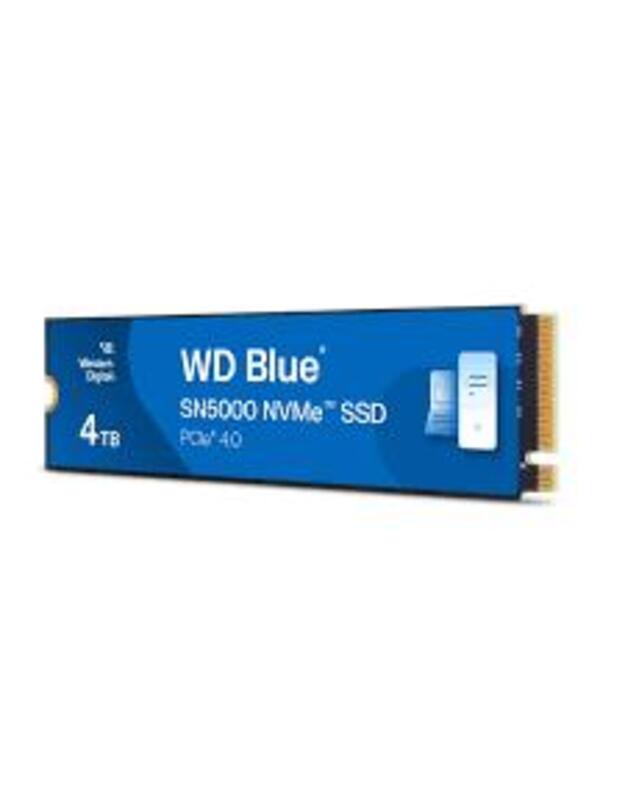 SSD|WESTERN DIGITAL|Blue SN5000|4TB|M.2|PCIe Gen4|NVMe|Write speed 5000 MBytes/sec|Read speed 5500 MBytes/sec|2.38mm|TBW 1200 TB|WDS400T4B0E