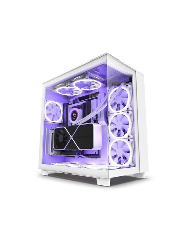 Case|NZXT|H9 Elite|MidiTower|Case product features Transparent panel|Not included|ATX|MicroATX|MiniITX|Colour White|CM-H91EW-01