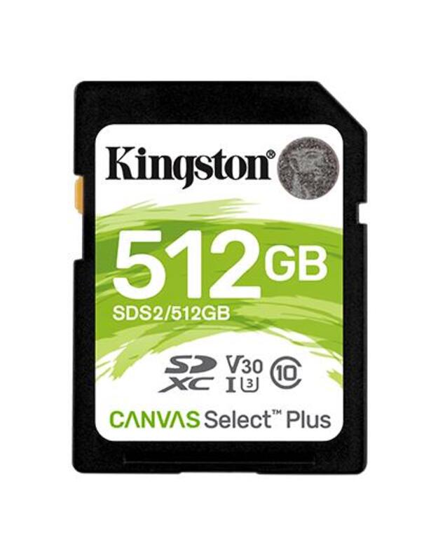 MEMORY SDXC 512GB C10/SDS2/512GB KINGSTON