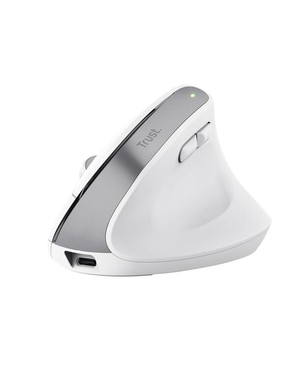 MOUSE USB OPTICAL WRL BAYO+/ERGONOMIC WHT 25399 TRUST