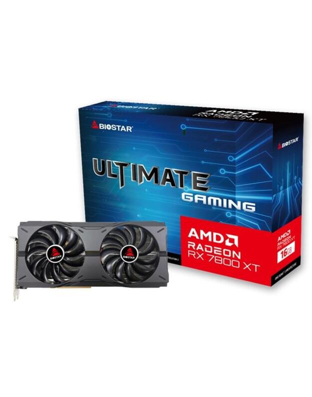 Graphics Card|BIOSTAR|AMD Radeon RX 7800 XT|16 GB|GDDR6|256 bit|PCIE 4.0 16x|Dual Slot Fansink|1xHDMI|3xDisplayPort|VA7806XMP2