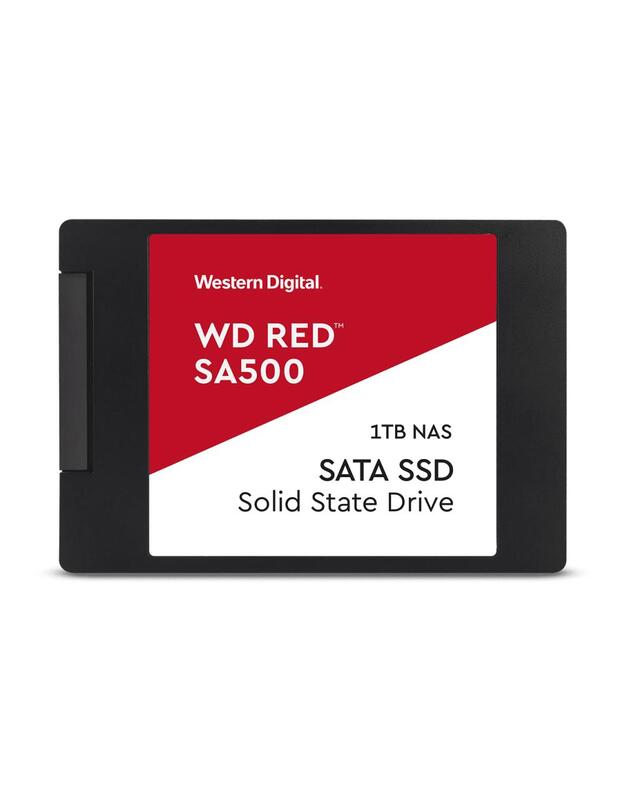 SSD|WESTERN DIGITAL|Red SA500|1TB|SATA 3.0|Write speed 530 MBytes/sec|Read speed 560 MBytes/sec|2,5 |TBW 600 TB|MTBF 2000000 hours|WDS100T1R0A