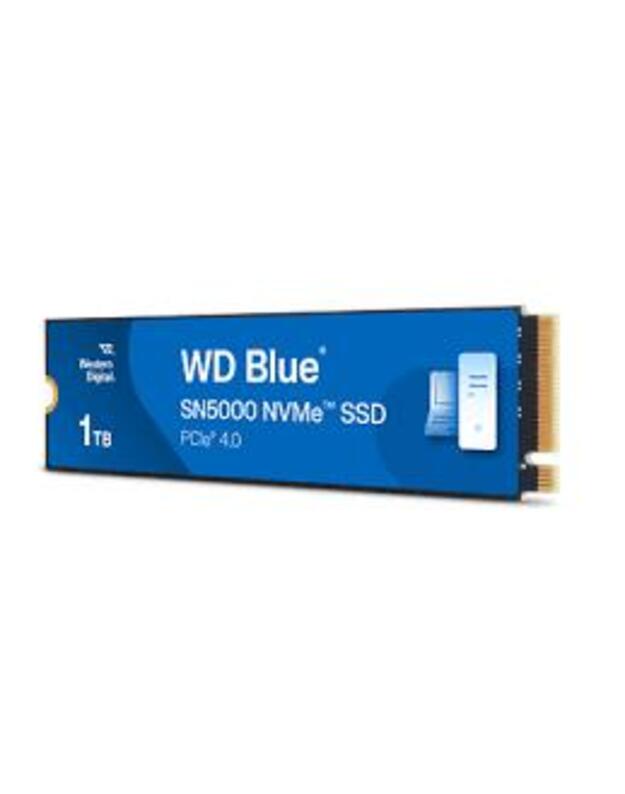 SSD|WESTERN DIGITAL|Blue SN5000|1TB|M.2|PCIe Gen4|NVMe|Write speed 4900 MBytes/sec|Read speed 5150 MBytes/sec|2.38mm|TBW 600 TB|WDS100T4B0E