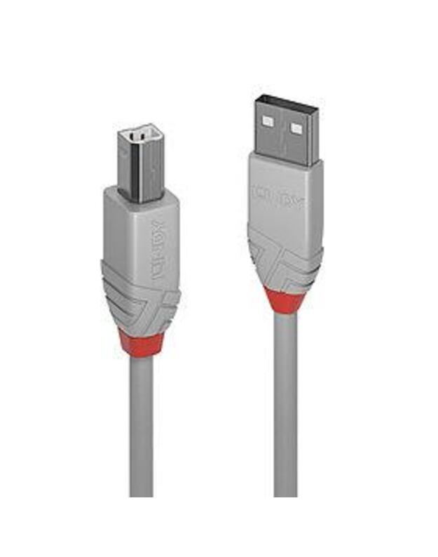 CABLE USB2 A-B 2M/ANTHRA GREY36683 LINDY