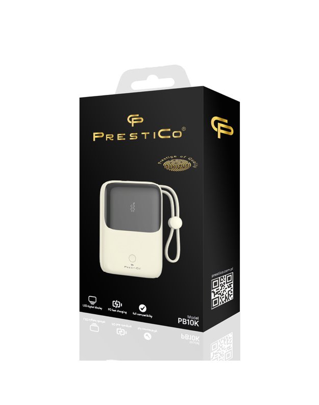 PRESTICO PB10K POWERBANK išorinė baterija, 10000mAh