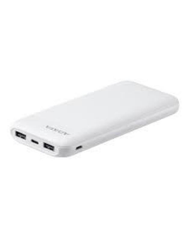 POWER BANK USB 10000MAH WHITE/PC100-14WH ADATA