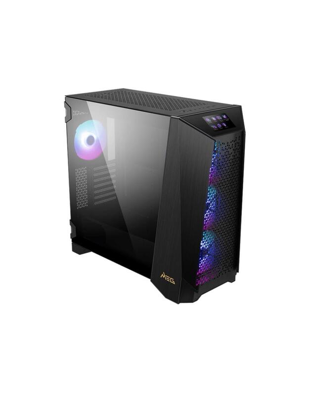 Case|MSI|MEG PROSPECT 700R|MidiTower|Case product features Transparent panel|Not included|ATX|EATX|MicroATX|Colour Black|MEGPROSPECT700R