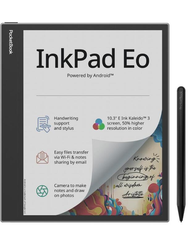 E-Reader|POCKETBOOK|InkPad Eo|10.3 |2480 x 1860|1xUSB-C|1xMicroSD Card Slot|Bluetooth|Grey|PB1042-M-WW