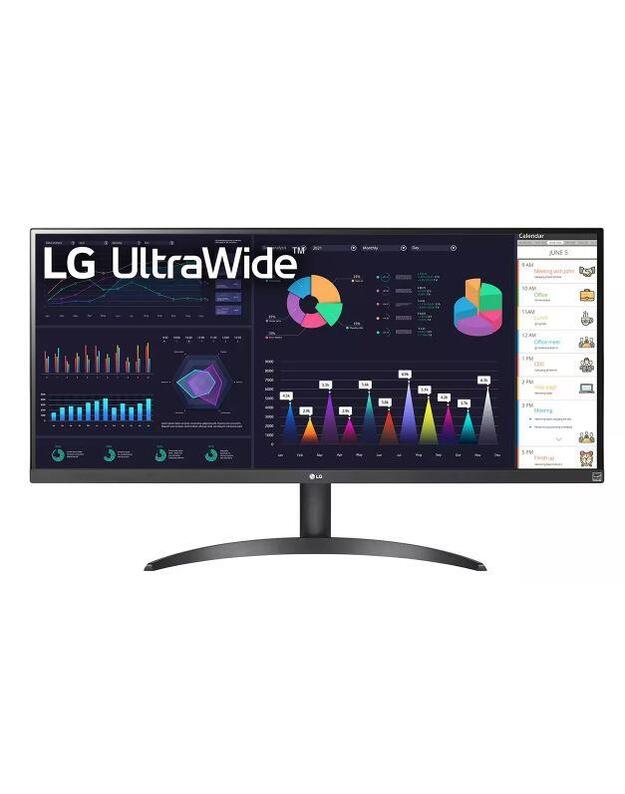 LCD Monitor|LG|34WQ500-B|34 |Business/21 : 9|Panel IPS|2560x1080|21:9|100hz|Matte|5 ms|Tilt|Colour Black|34WQ500-B