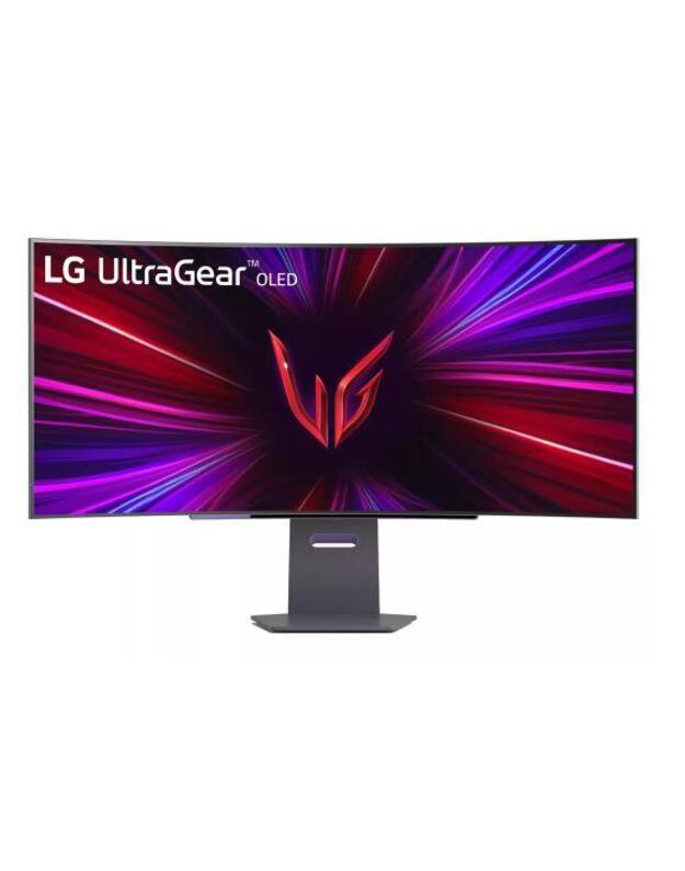 Monitor|LG|45GS95QE-B|45 |Gaming/Curved/21 : 9|Panel OLED|3440x1440|21:9|240Hz|0.03 ms|Swivel|Height adjustable|Tilt|Colour Black|45GS95QE-B