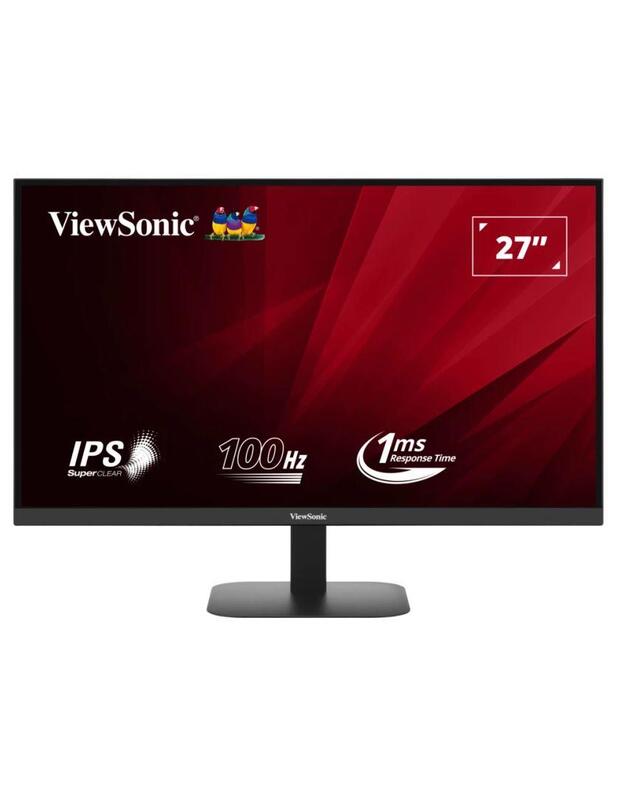 LCD Monitor|VIEWSONIC|VA2708-2K-HD|27 |4K|Panel IPS|2560x1440|100Hz|Matte|1 ms|Tilt|Colour Black|VA2708-2K-HD