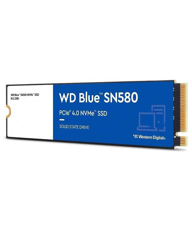 SSD|WESTERN DIGITAL|Blue SN580|2TB|M.2|PCIe Gen4|NVMe|TLC|Write speed 4150 MBytes/sec|Read speed 4150 MBytes/sec|2.38mm|TBW 900 TB|MTBF 1500000 hours|WDS200T3B0E