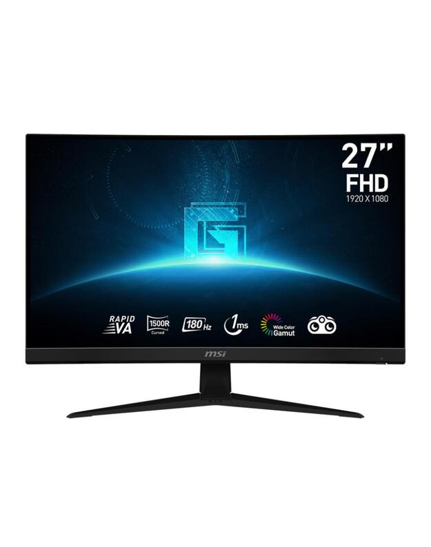 LCD Monitor|MSI|27 |Curved|Panel VA|1920x1080|16:9|180Hz|Matte|1 ms|Tilt|Colour Black|G27C4E3