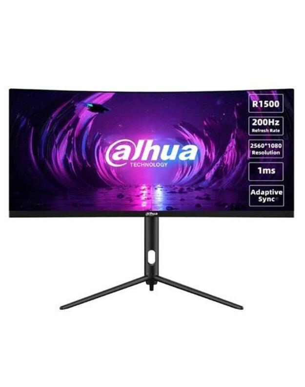 LCD Monitor|DAHUA|DHI-LM30-E330CA|30 |Gaming/Curved/21 : 9|Panel VA|2560x1080|21:9|200Hz|1 ms|Swivel|Tilt|Colour Black|LM30-E330CA