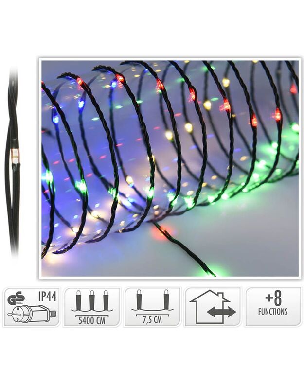 Led girlianda Christmas lights 720 LEDs, 54m, daugiaspalvė