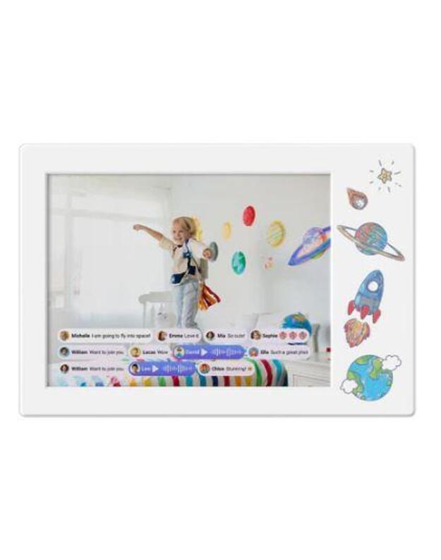 DIGITAL PHOTO FRAME DOODLE 9/WHITE FF0901SA-WE01 MYFIRST