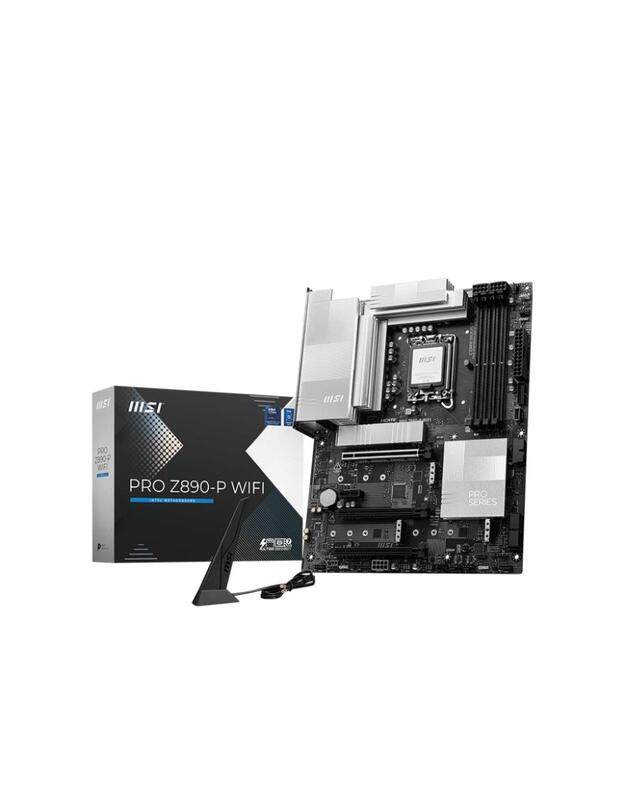 Mainboard|MSI|Intel Z890|LGA1851|ATX|Memory DDR5|Memory slots 4|1xPCI-Express 4.0 1x|2xPCI-Express 4.0 4x	|1xPCI-Express 5.0 16x|4xM.2|1xHDMI|1xDisplayPort|4xUSB 2.0|3xUSB 3.2|1xUSB-C|1xUSB-C w/Thunderbolt|1xPS/2|1xRJ45|3xAudio port|PROZ890-PWIFI