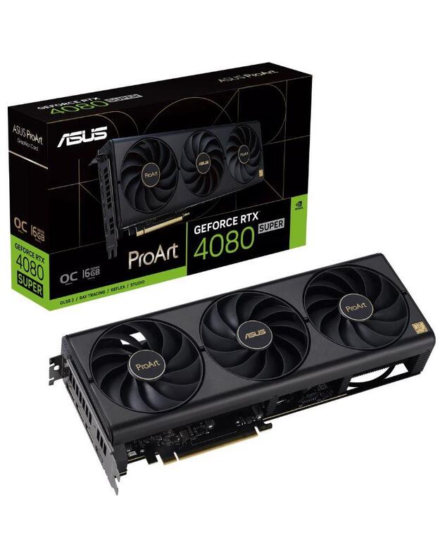 Graphics Card|ASUS|NVIDIA GeForce RTX 4080 SUPER|16 GB|GDDR6X|256 bit|PCIE 4.0 16x|1xHDMI|3xDisplayPort|PROART-RTX4080S-O16G