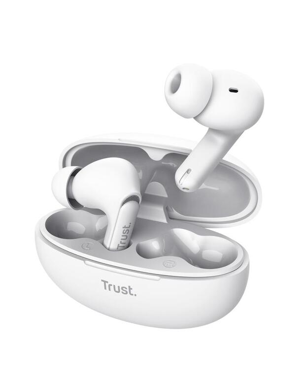 HEADSET EARBUDS YAVI BT ENC/WHITE 25172 TRUST