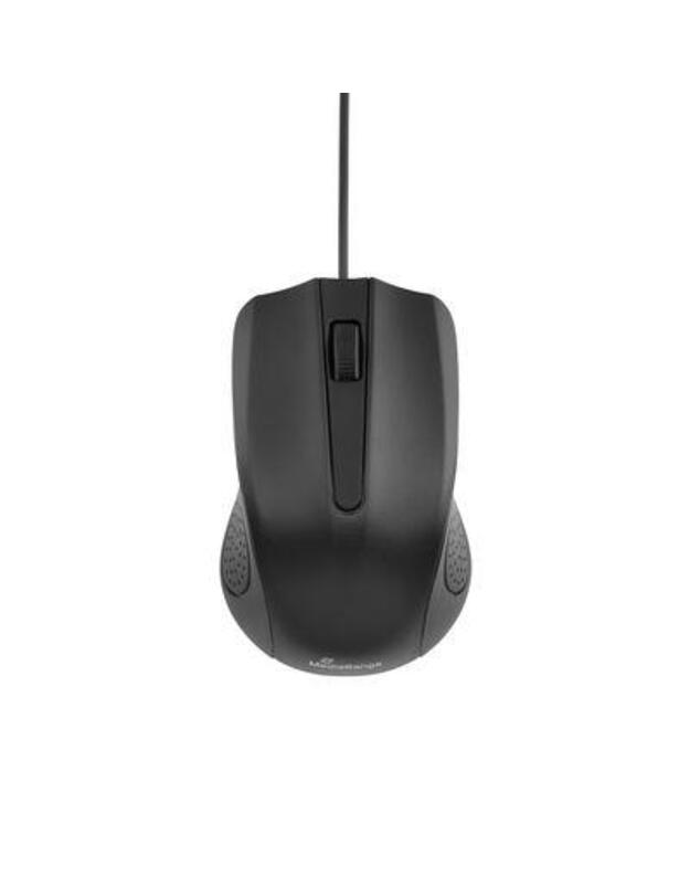 MOUSE USB OPTICAL BLACK/3-BUTTON MROS210 MEDIARANGE