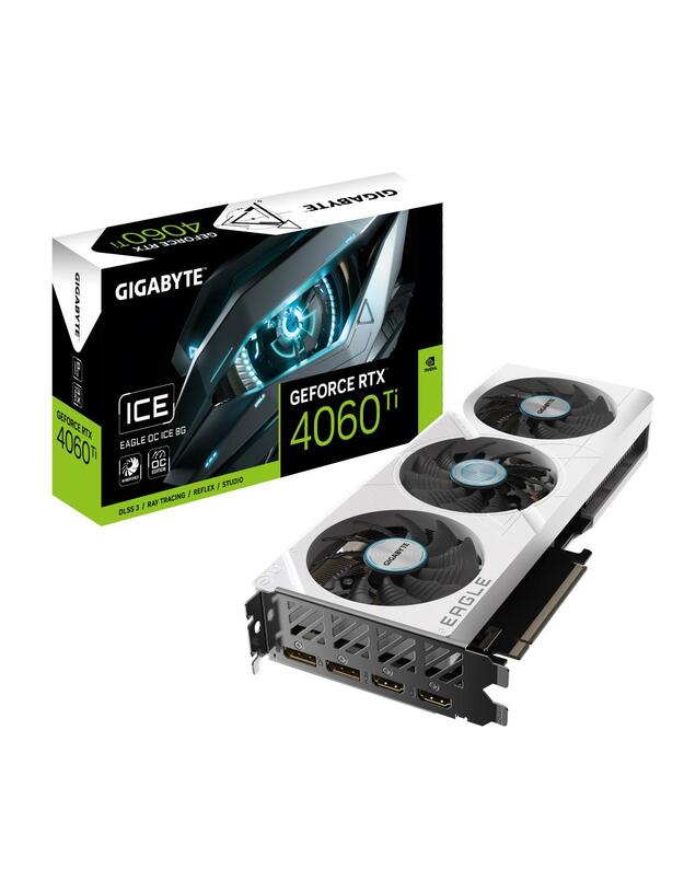 Graphics Card|GIGABYTE|NVIDIA GeForce RTX 4060 Ti|8 GB|GDDR6|128 bit|PCIE 4.0 16x|GPU 2550 MHz|2xHDMI|2xDisplayPort|GV-N406TEAGLEOCICE-8GD