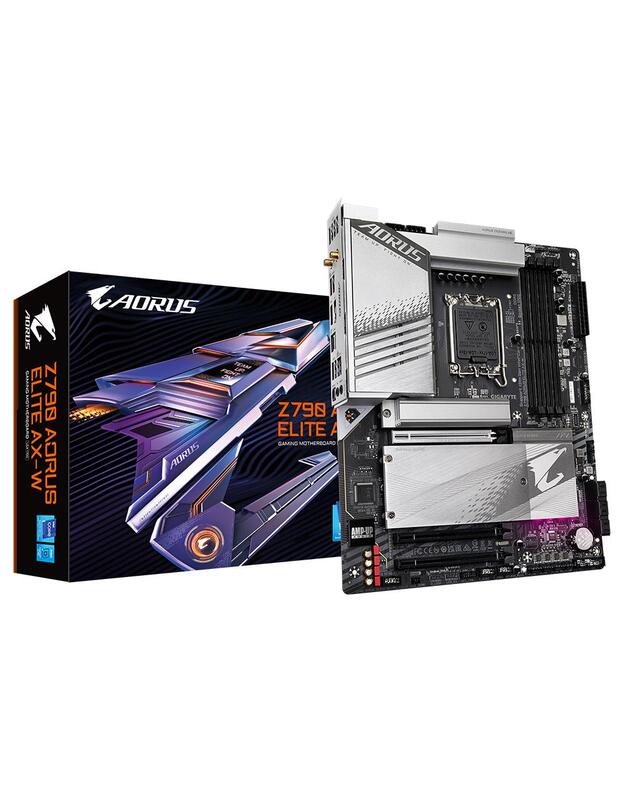 Mainboard|GIGABYTE|Intel Z790|LGA1700|ATX|Memory DDR5|Memory slots 4|1xPCI-Express 3.0 16x|1xPCI-Express 4.0 16x|1xPCI-Express 5.0 16x|4xM.2|1xHDMI|1xDisplayPort|4xUSB 2.0|5xUSB 3.2|1xUSB-C|1xOptical S/PDIF|1xRJ45|2xAudio port|Z790AORUSELITEAX-W