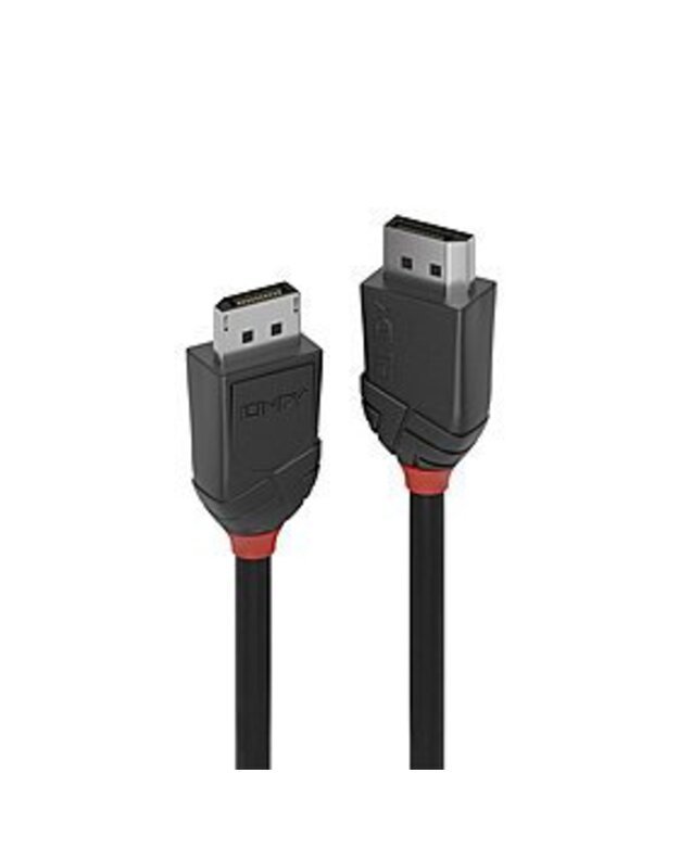 „DisplayPort 1.2“ KABELIS  0,5M/BLACK 36490 LINDY			