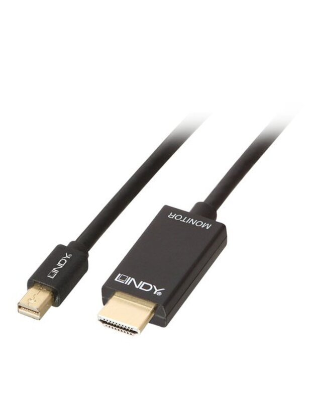 KABELIS MINI DP Į HDMI 1M/36926 LINDY